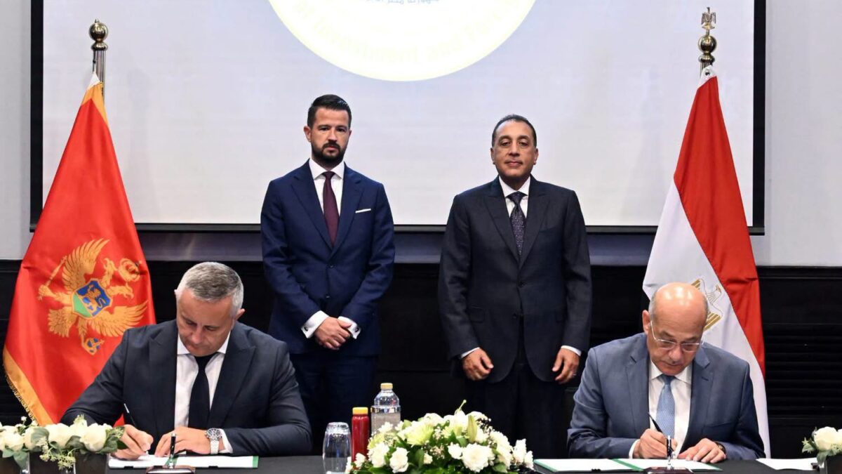 مراسم توقيع مذكرة تفاهم بين الهيئة العامة لميناء الإسكندرية، وهيئة موانئ مونتينيجرو