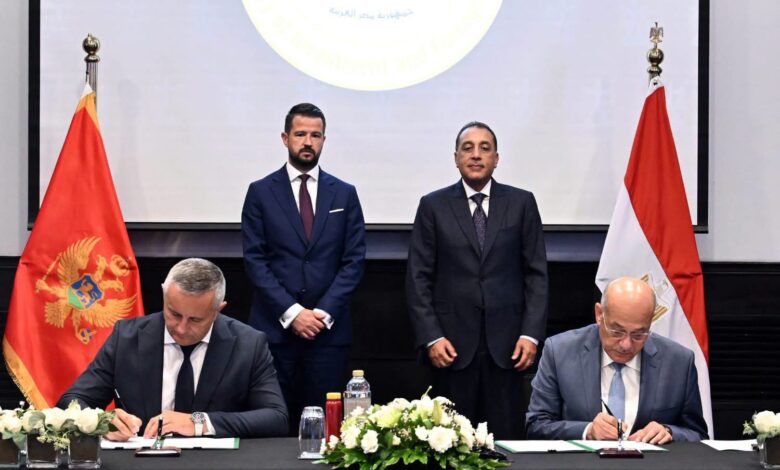 مراسم توقيع مذكرة تفاهم بين الهيئة العامة لميناء الإسكندرية، وهيئة موانئ مونتينيجرو
