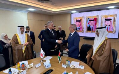 توقيع عقد تنفيذ مشروع توصيل الغاز الطبيعي إلى منطقة الموقر الصناعية بالأردن لصالح شركة بتروجت