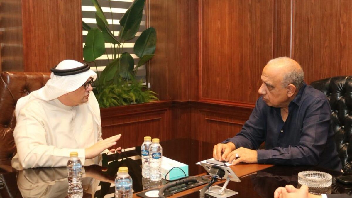 الدكتور محمود عصمت، وزير الكهرباء والطاقة المتجددة، خلال لقائه وفد شركة مصدر الإماراتية