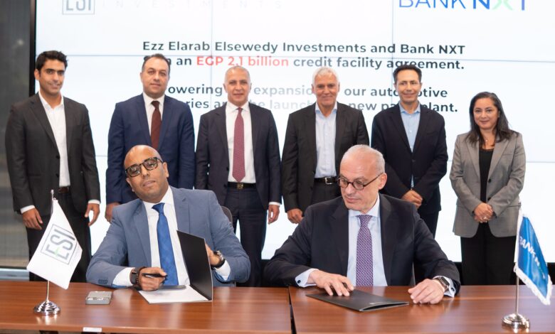 توقيع العقد الإئتماني بين عز العرب السويدي وبنك نكست